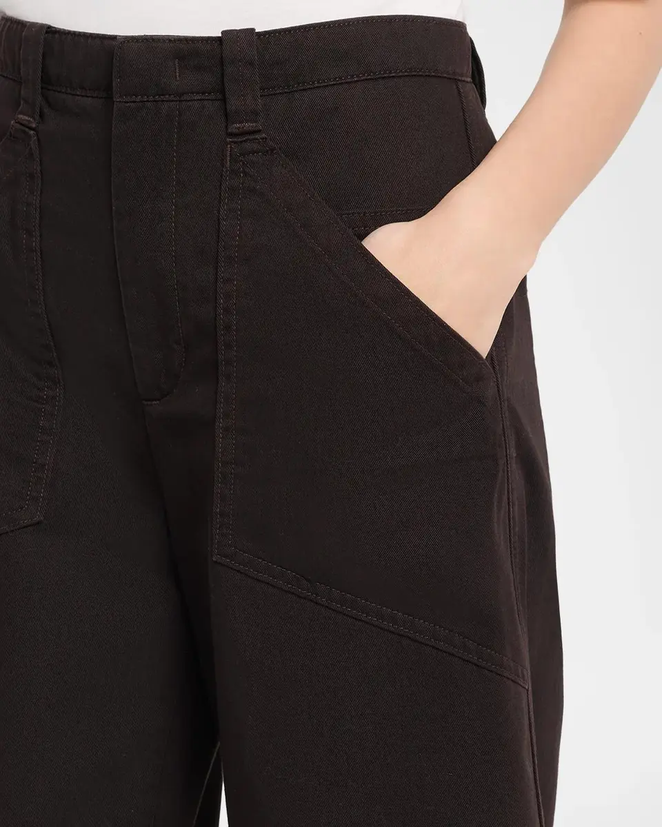 Vince Washed Cotton Twill Mid-Rise Utility Pants | Thumbnail 5 Vince Washed Cotton Twill Mid-Rise Utility Pants | Thumbnail 5