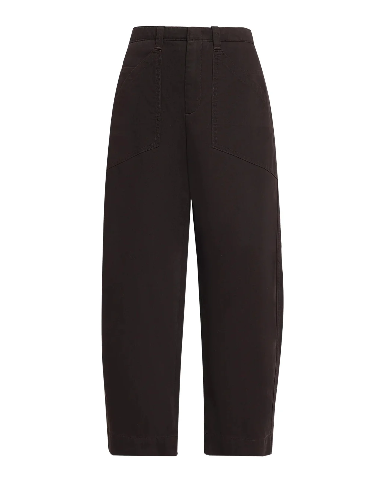 Washed Cotton Twill Mid-Rise Utility Pants Washed Cotton Twill Mid-Rise Utility Pants
