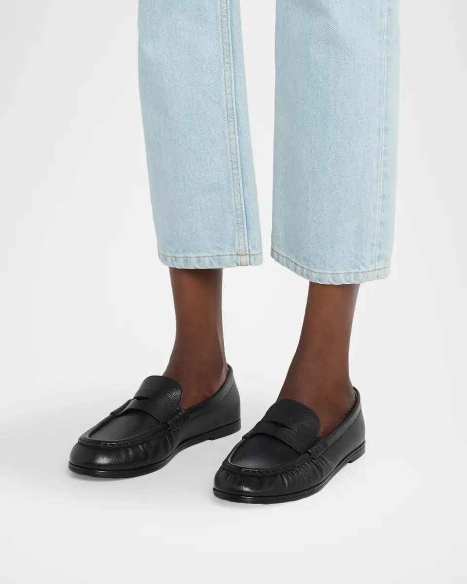 Stuart Weitzman Spencer Leather Penny Loafers | Thumbnail 2 Stuart Weitzman Spencer Leather Penny Loafers | Thumbnail 2