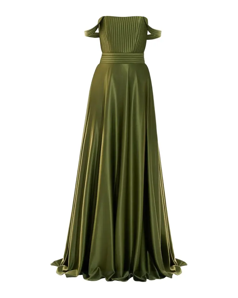 In the Night Off-Shoulder Gown