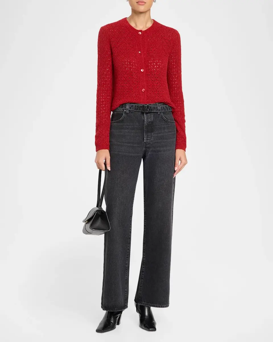 Frame Belted Straight-Leg Jeans | Thumbnail 2 Frame Belted Straight-Leg Jeans | Thumbnail 2
