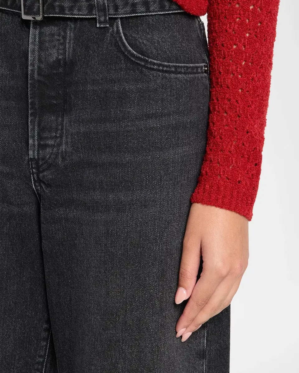 Frame Belted Straight-Leg Jeans | Thumbnail 5 Frame Belted Straight-Leg Jeans | Thumbnail 5