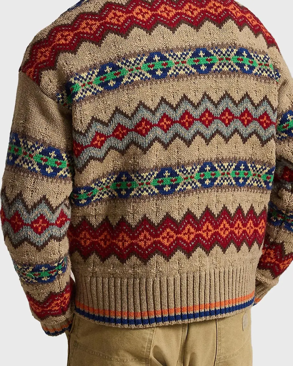Polo Ralph Lauren Men's Fair Isle Wool-Blend Polo-Collar Sweater | Thumbnail 3 Polo Ralph Lauren Men's Fair Isle Wool-Blend Polo-Collar Sweater | Thumbnail 3