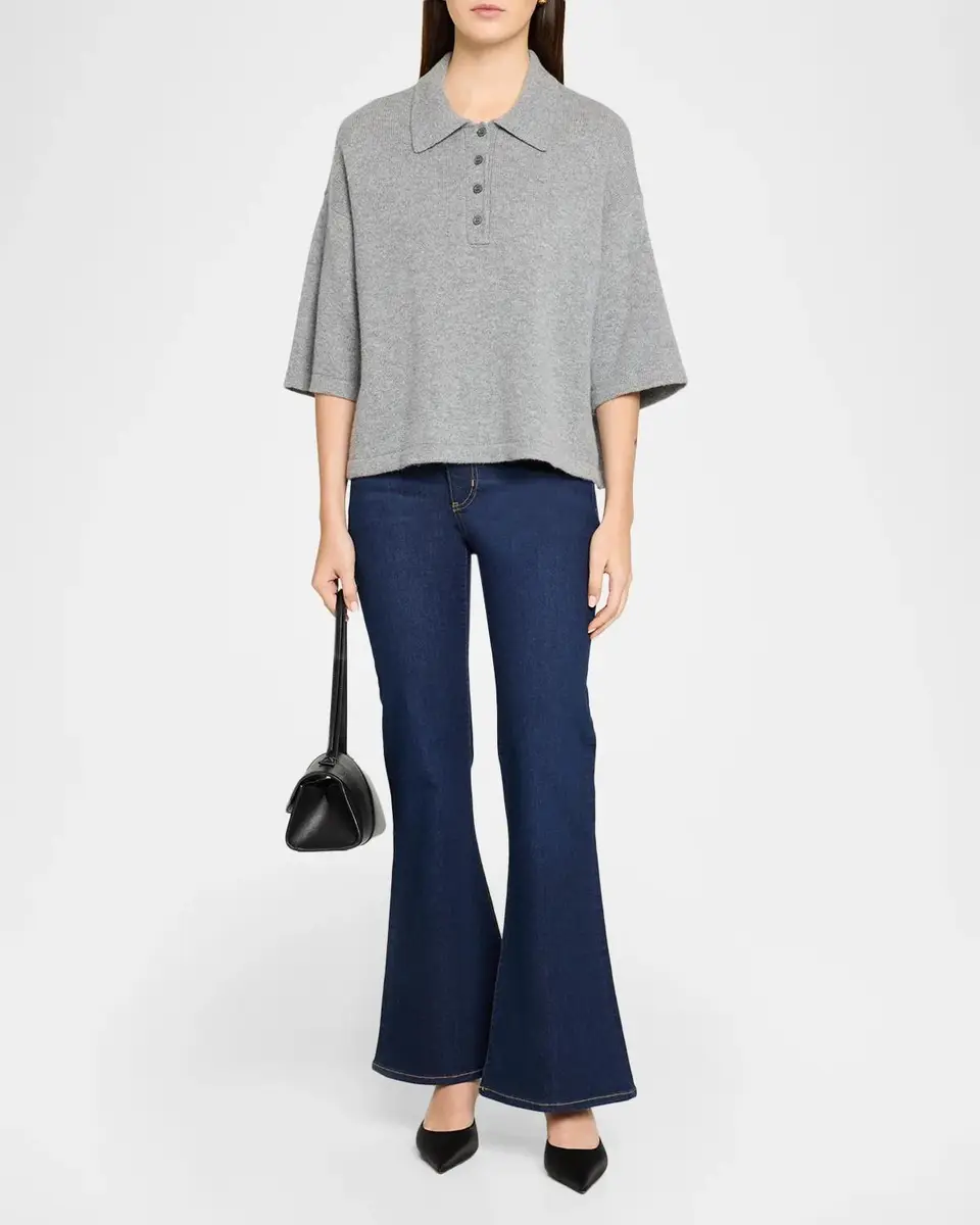 Frame The Academy Cashmere Polo Shirt | Thumbnail 2 Frame The Academy Cashmere Polo Shirt | Thumbnail 2