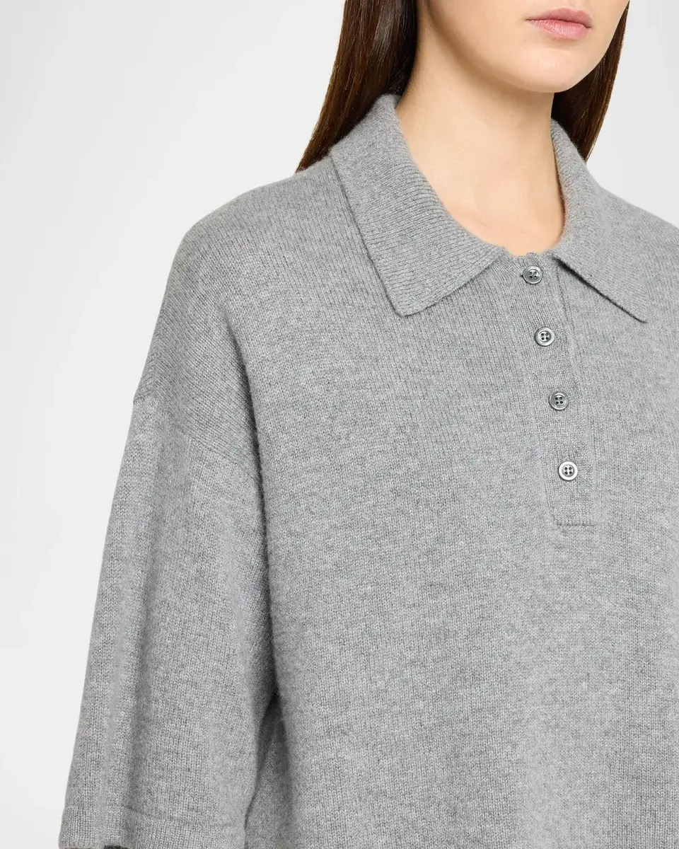 Frame The Academy Cashmere Polo Shirt | Thumbnail 5 Frame The Academy Cashmere Polo Shirt | Thumbnail 5