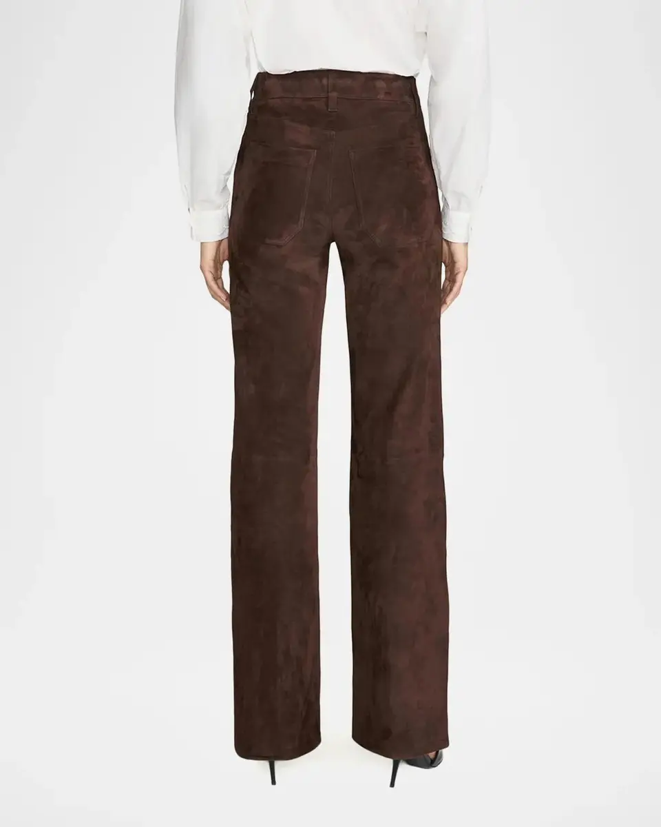 Frame Suede Slim Wide-Leg Pants | Thumbnail 3 Frame Suede Slim Wide-Leg Pants | Thumbnail 3