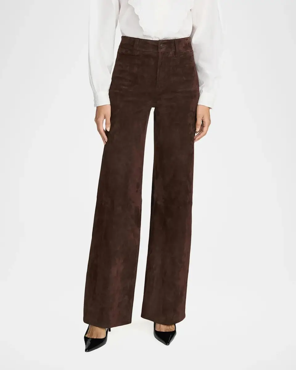 Frame Suede Slim Wide-Leg Pants | Thumbnail 4 Frame Suede Slim Wide-Leg Pants | Thumbnail 4