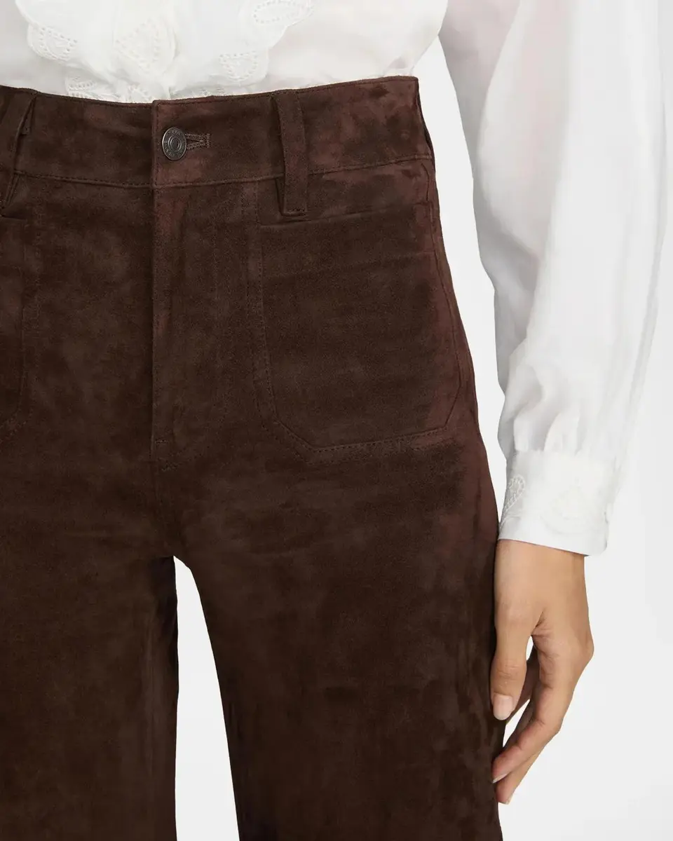 Frame Suede Slim Wide-Leg Pants | Thumbnail 5 Frame Suede Slim Wide-Leg Pants | Thumbnail 5