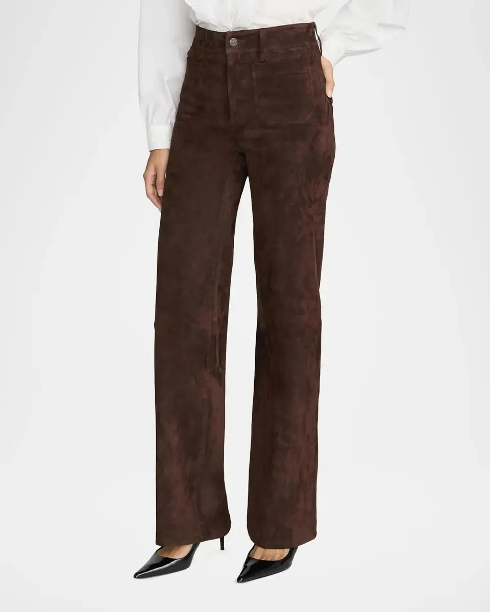 Frame Suede Slim Wide-Leg Pants | Thumbnail 6 Frame Suede Slim Wide-Leg Pants | Thumbnail 6