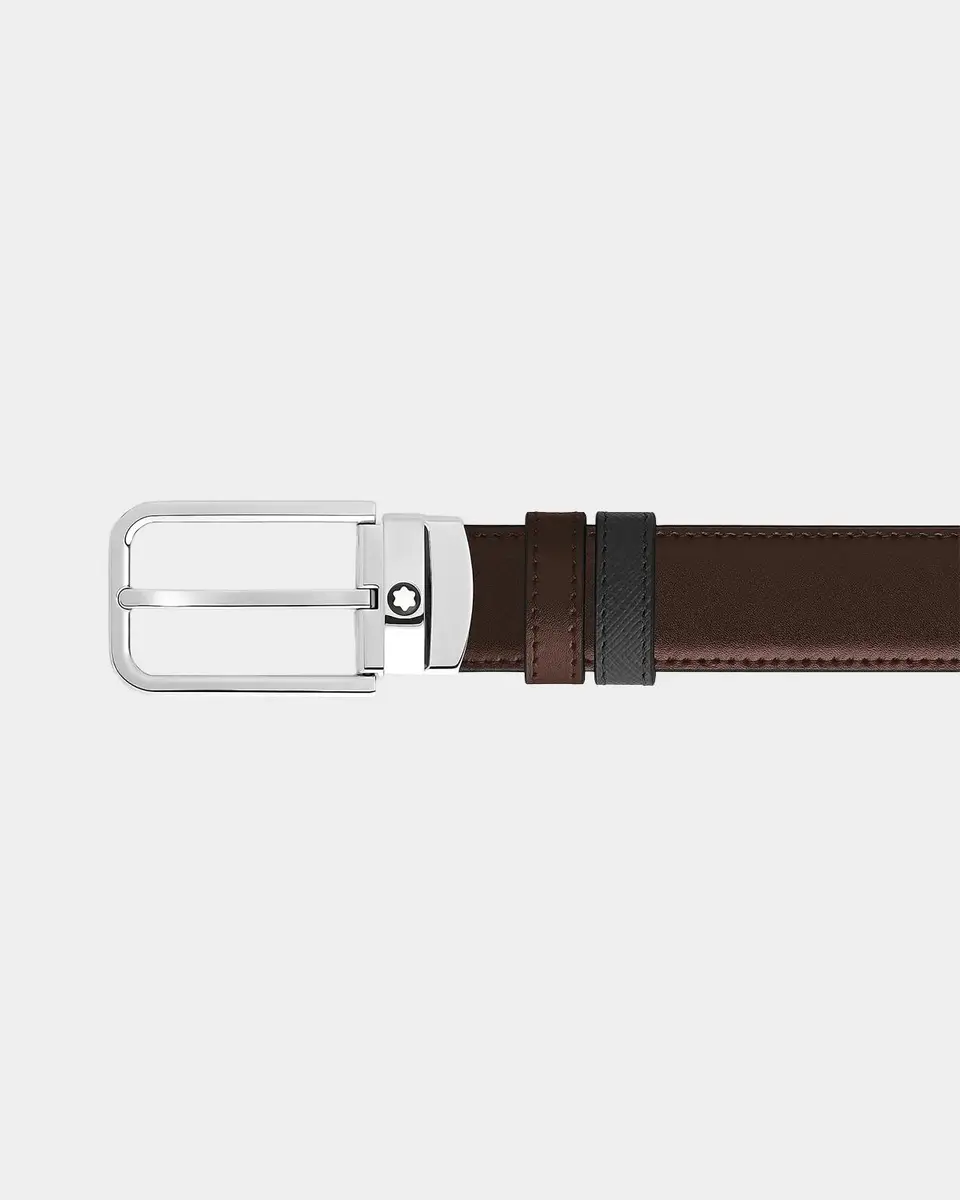 Montblanc Reversible Two-Tone Leather Belt | Thumbnail 4 Montblanc Reversible Two-Tone Leather Belt | Thumbnail 4