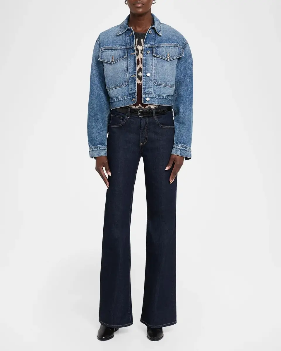 Nili Lotan Clement Crop Denim Jacket | Thumbnail 2 Nili Lotan Clement Crop Denim Jacket | Thumbnail 2