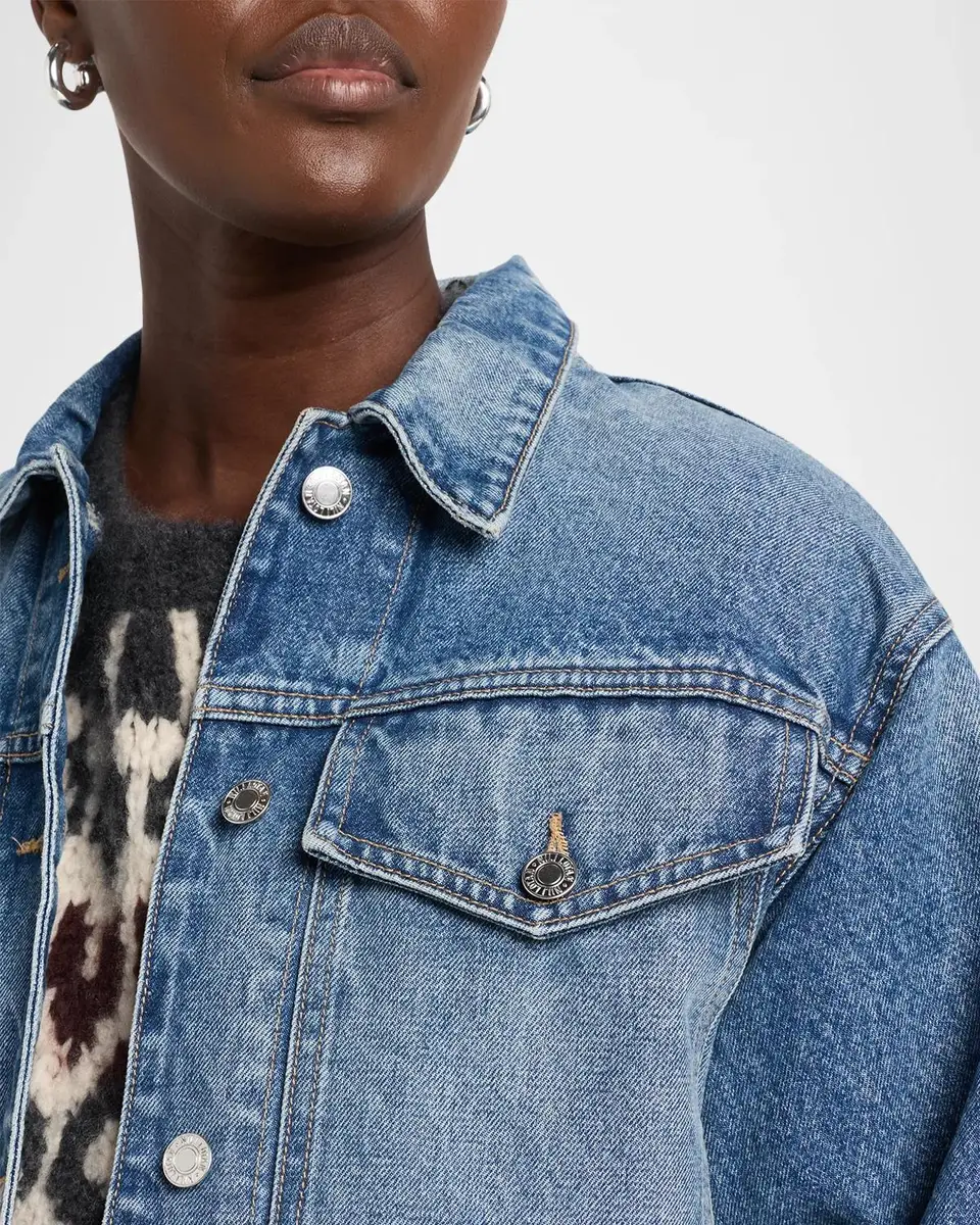 Nili Lotan Clement Crop Denim Jacket | Thumbnail 5 Nili Lotan Clement Crop Denim Jacket | Thumbnail 5