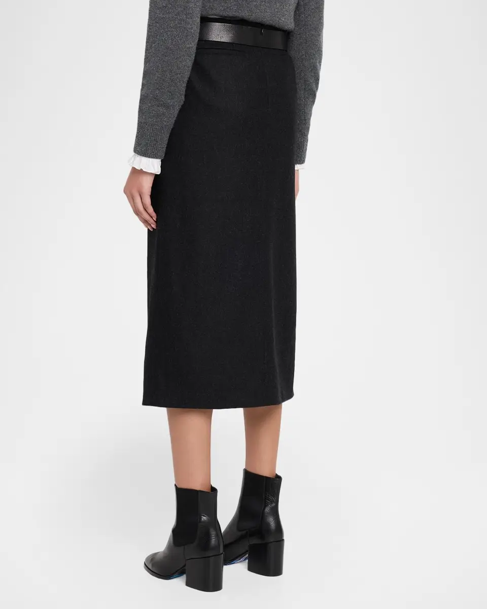Nili Lotan Mariha Wool Midi Skirt | Thumbnail 3 Nili Lotan Mariha Wool Midi Skirt | Thumbnail 3