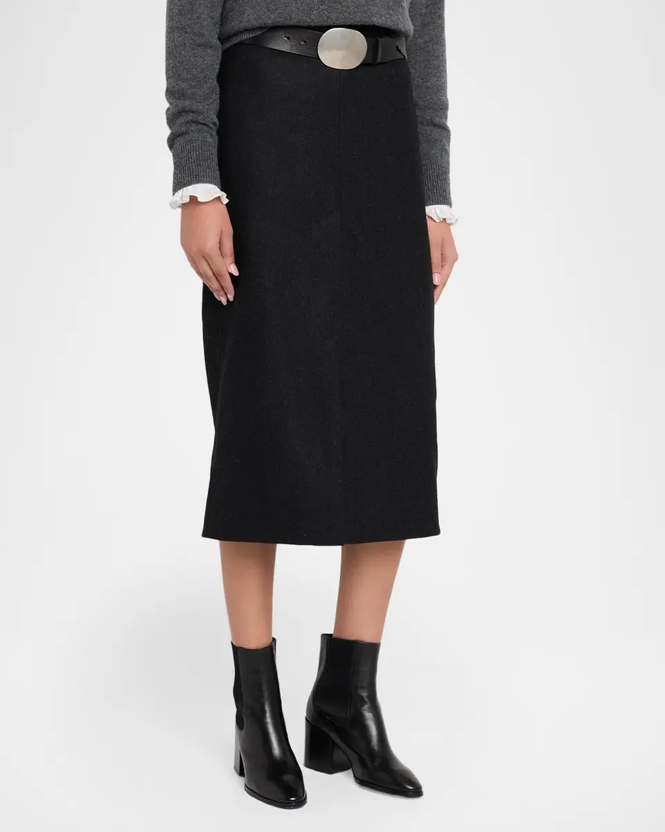 Nili Lotan Mariha Wool Midi Skirt | Thumbnail 4 Nili Lotan Mariha Wool Midi Skirt | Thumbnail 4