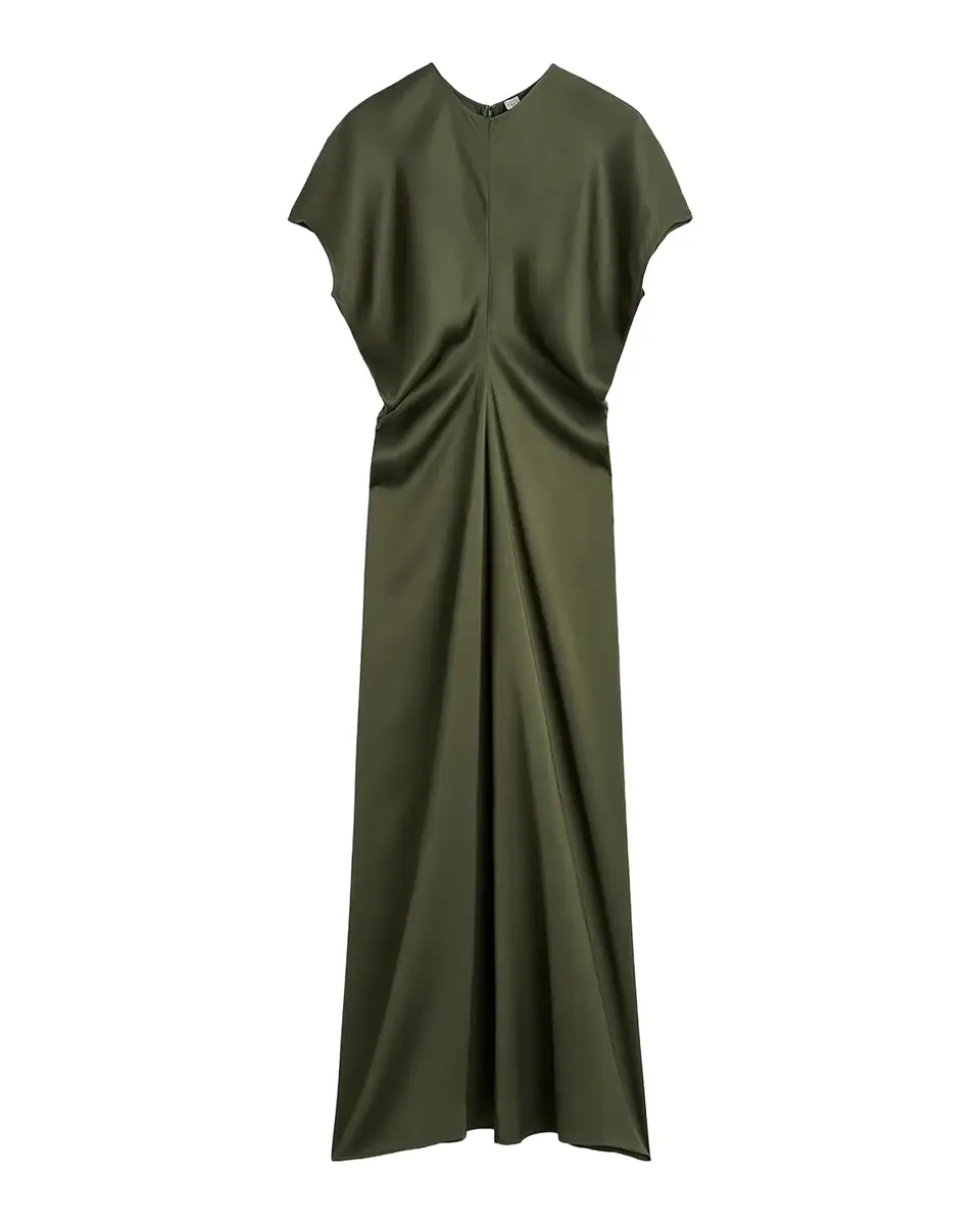 TOTEME Satin Slouch Waist Dress | Thumbnail 2