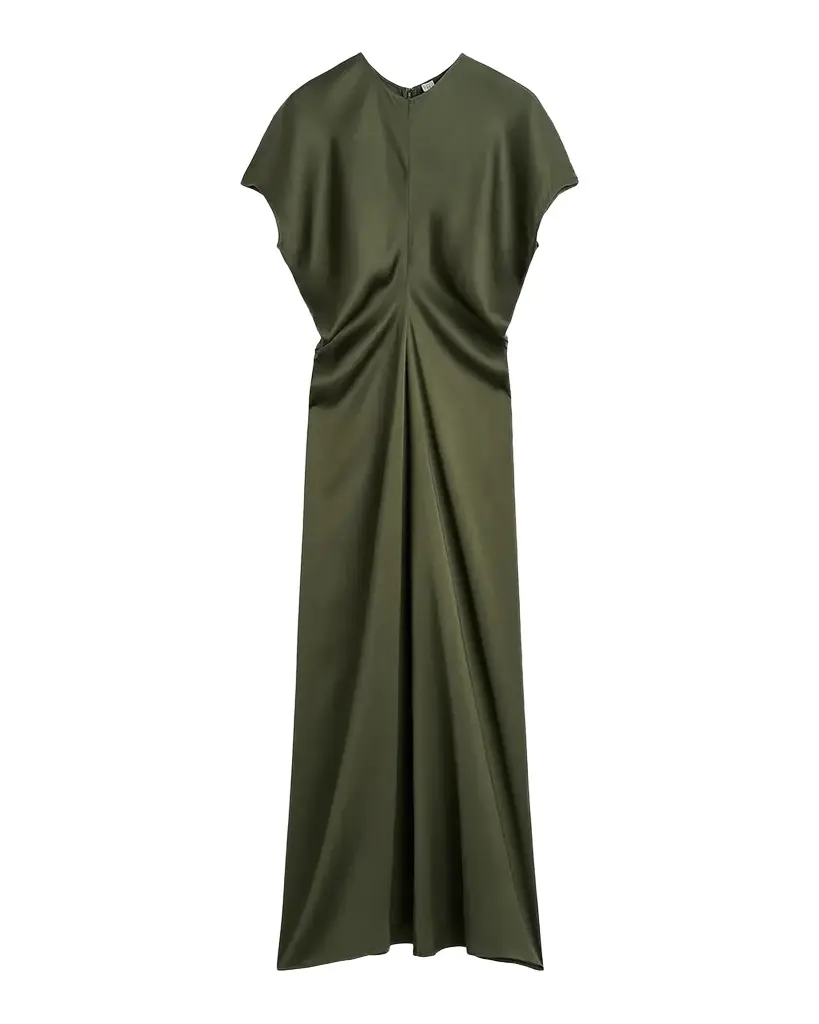 Satin Slouch Waist Dress Satin Slouch Waist Dress