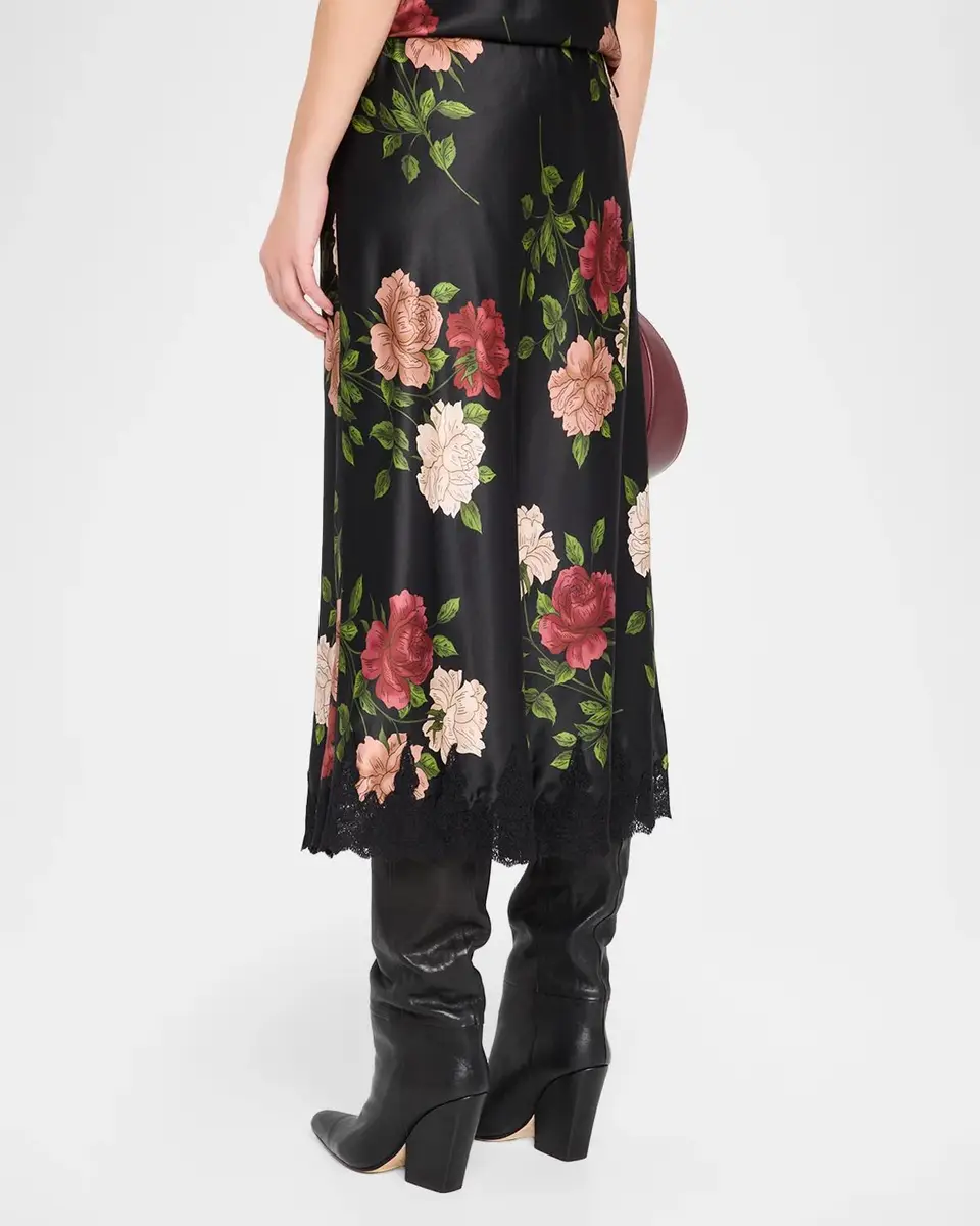 Johnny Was Eloriya Bias-Cut Floral Midi Skirt | Thumbnail 3 Johnny Was Eloriya Bias-Cut Floral Midi Skirt | Thumbnail 3