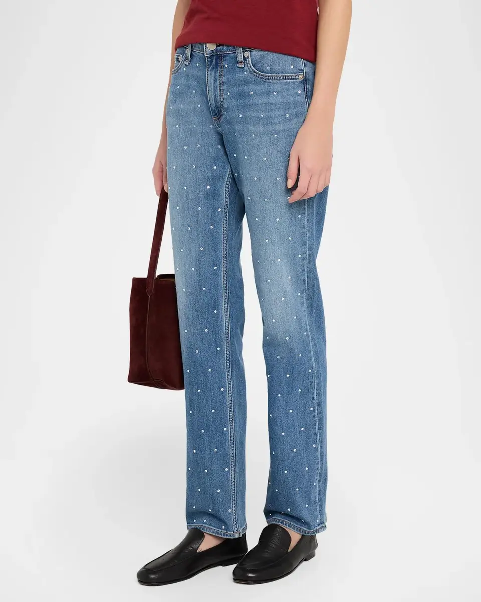 rag & bone Harlow Low-Rise Slim Straight-Leg Jeans | Thumbnail 4 rag & bone Harlow Low-Rise Slim Straight-Leg Jeans | Thumbnail 4