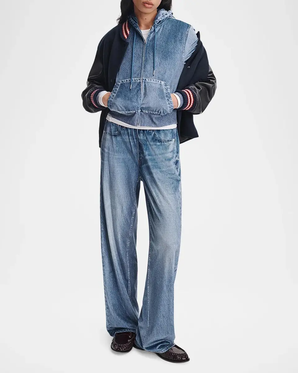 rag & bone Miramar Velvet Wide-Leg Pants | Thumbnail 2