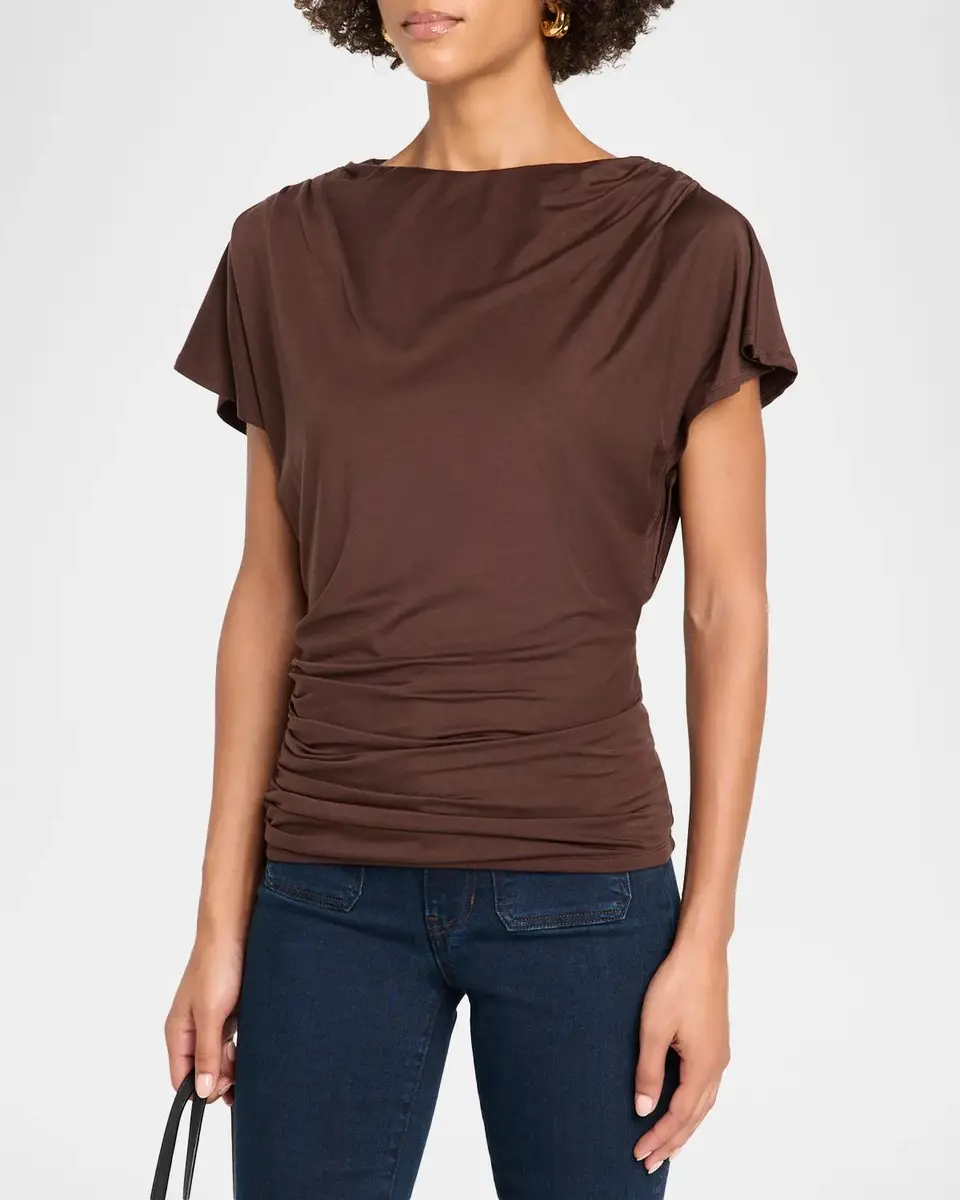 Veronica Beard Lila Draped Top | Thumbnail 4 Veronica Beard Lila Draped Top | Thumbnail 4