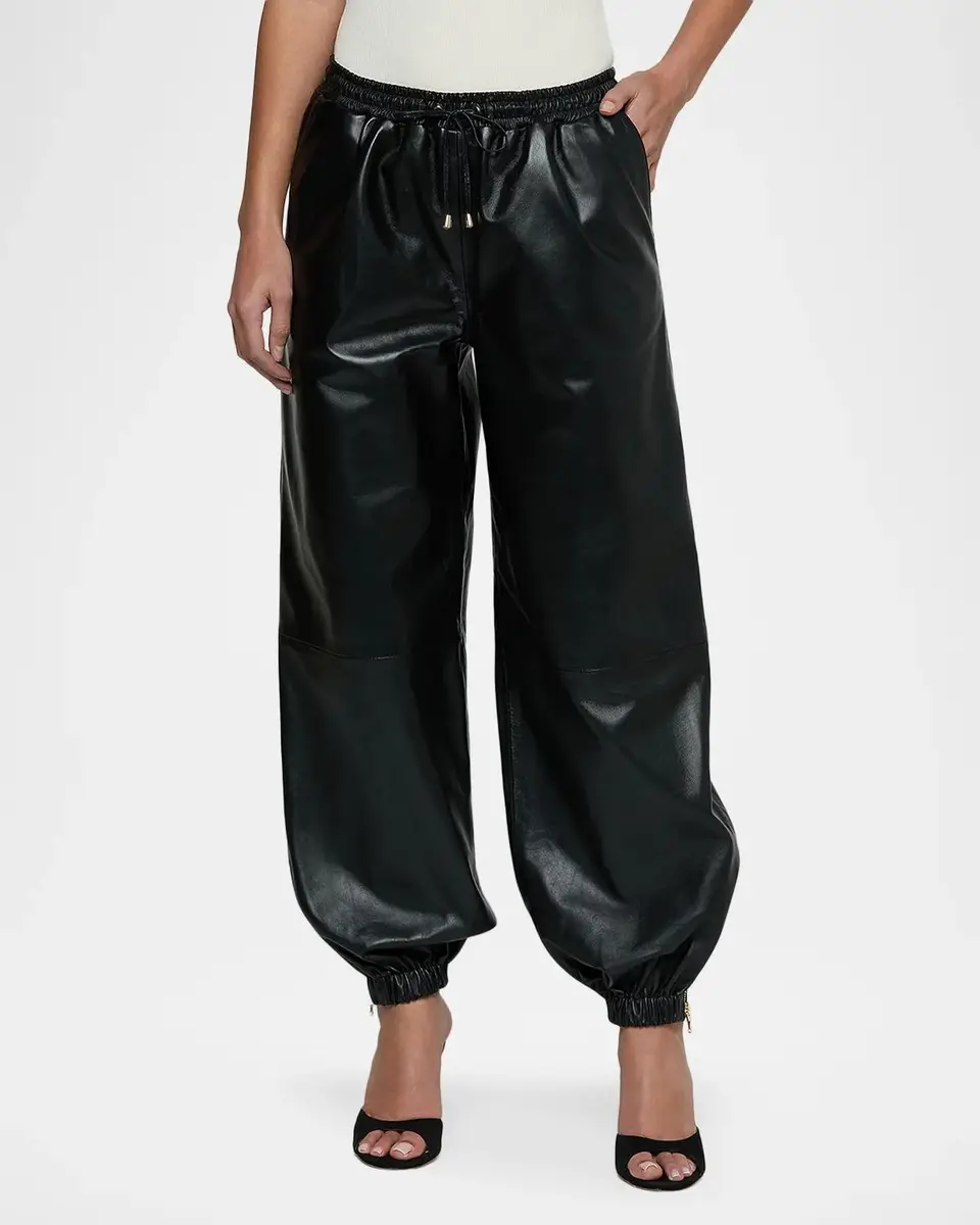 L'Agence Mariko Faux-Leather Joggers | Thumbnail 4 L'Agence Mariko Faux-Leather Joggers | Thumbnail 4