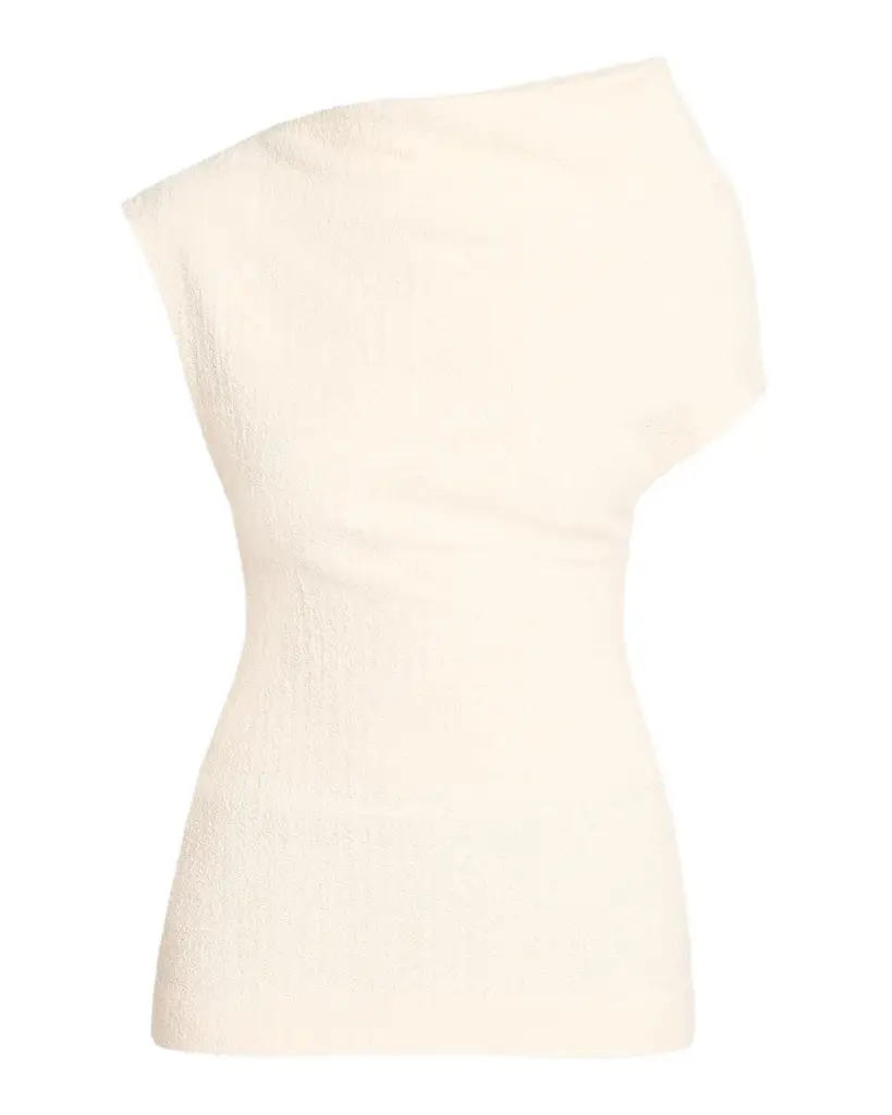 TOTEME One-Shoulder Cotton Top