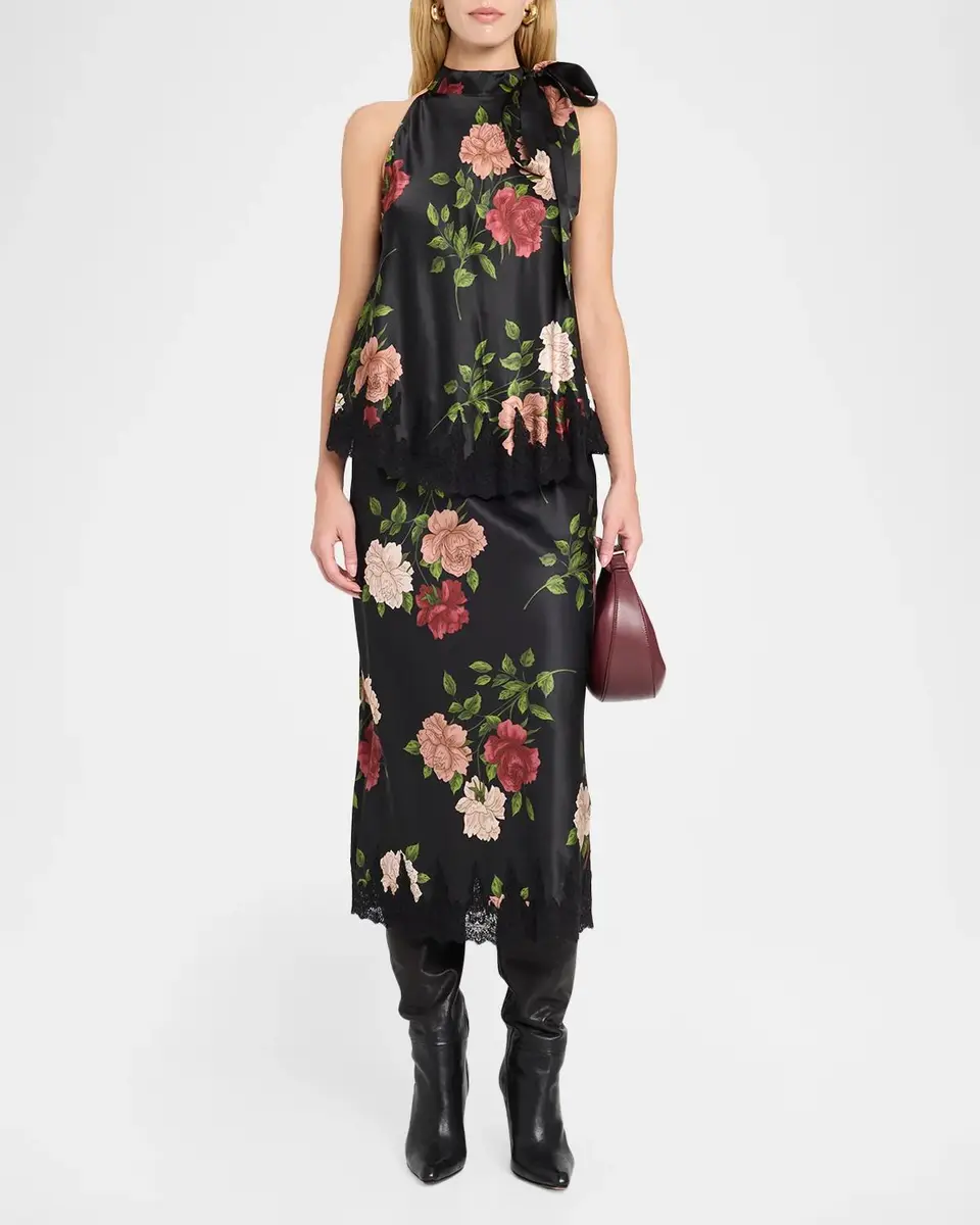 Johnny Was Marikka Floral-Print Halter Top | Thumbnail 2 Johnny Was Marikka Floral-Print Halter Top | Thumbnail 2