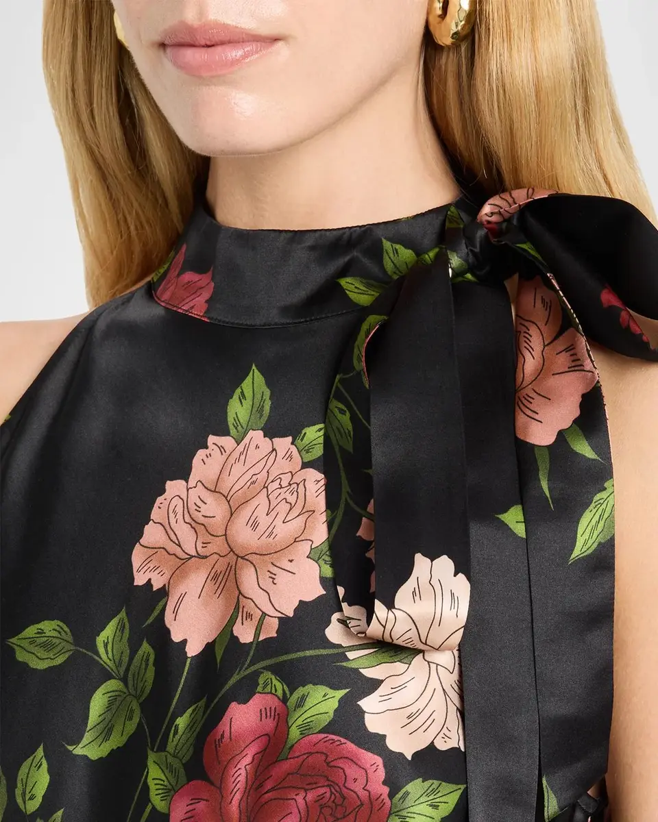 Johnny Was Marikka Floral-Print Halter Top | Thumbnail 5 Johnny Was Marikka Floral-Print Halter Top | Thumbnail 5