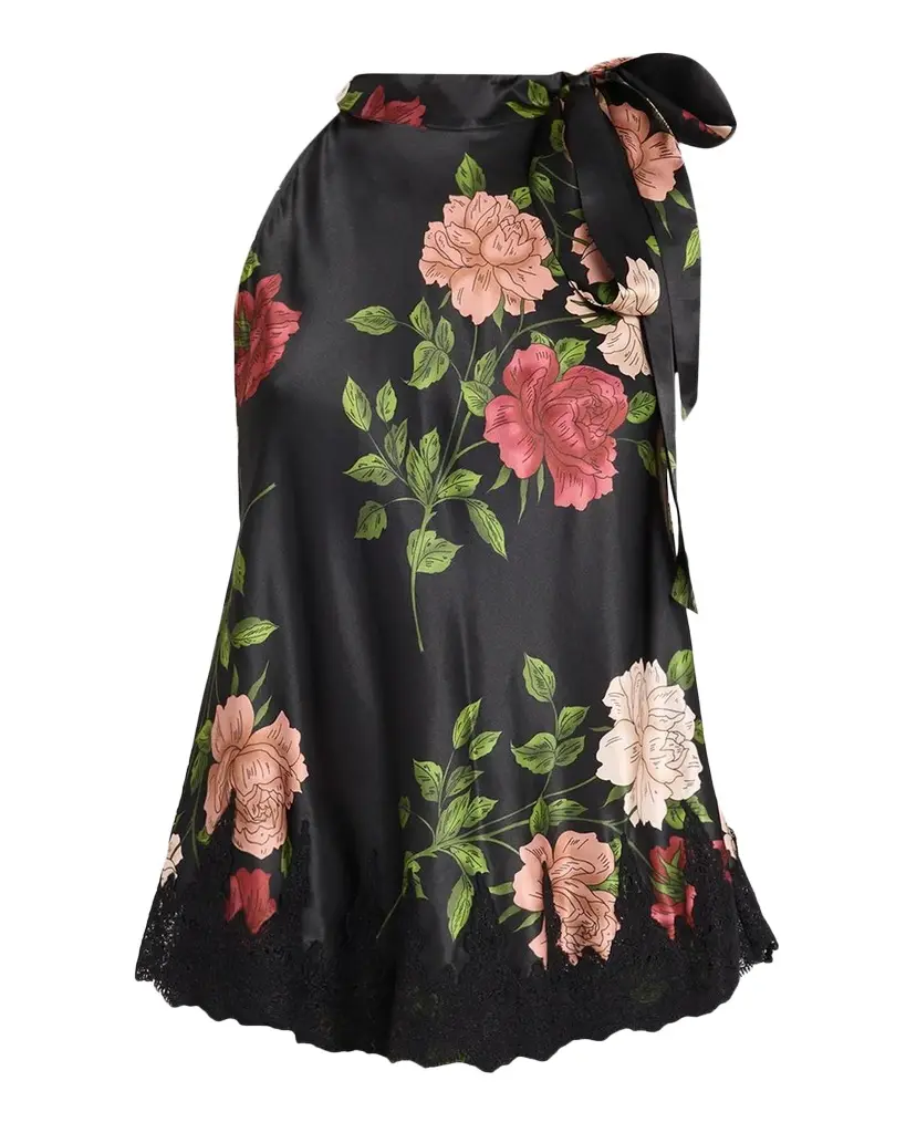 Johnny Was Marikka Floral-Print Halter Top