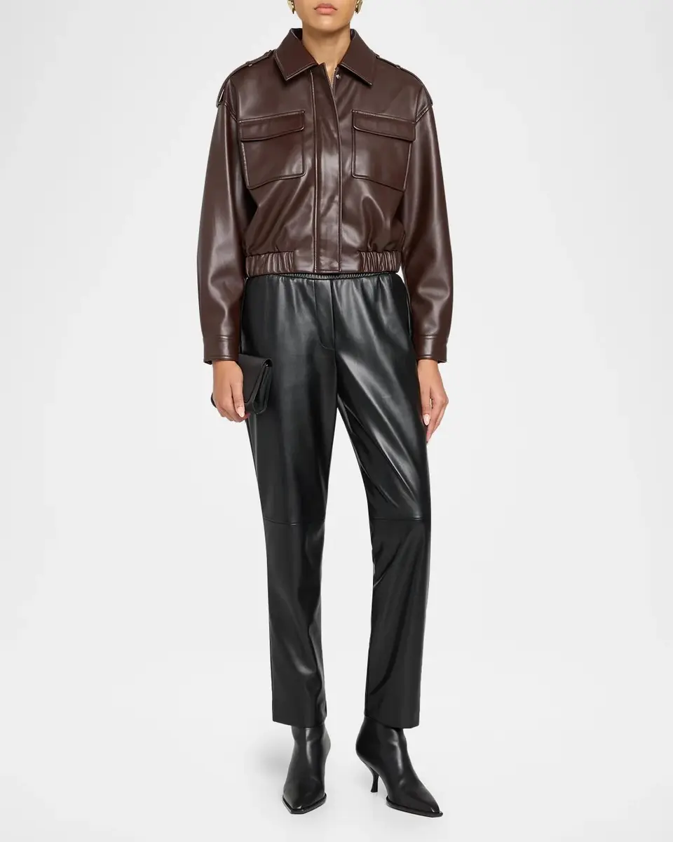 Elie Tahari Ruby Vegan Leather Jacket | Thumbnail 2 Elie Tahari Ruby Vegan Leather Jacket | Thumbnail 2