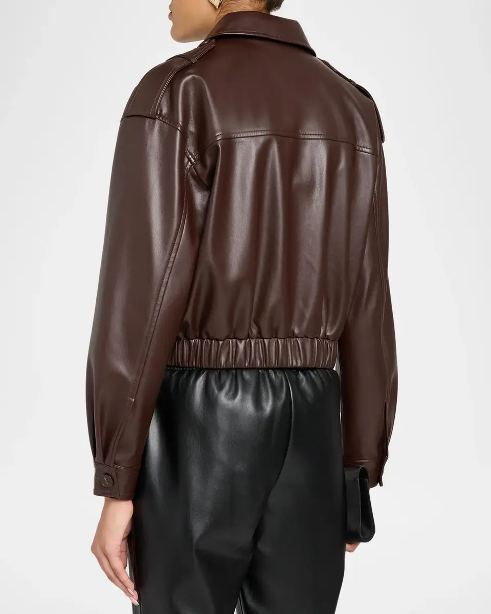 Elie Tahari Ruby Vegan Leather Jacket | Thumbnail 3 Elie Tahari Ruby Vegan Leather Jacket | Thumbnail 3