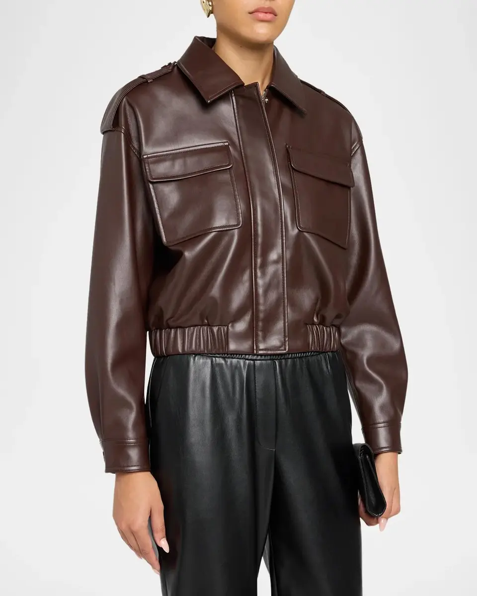 Elie Tahari Ruby Vegan Leather Jacket | Thumbnail 4 Elie Tahari Ruby Vegan Leather Jacket | Thumbnail 4