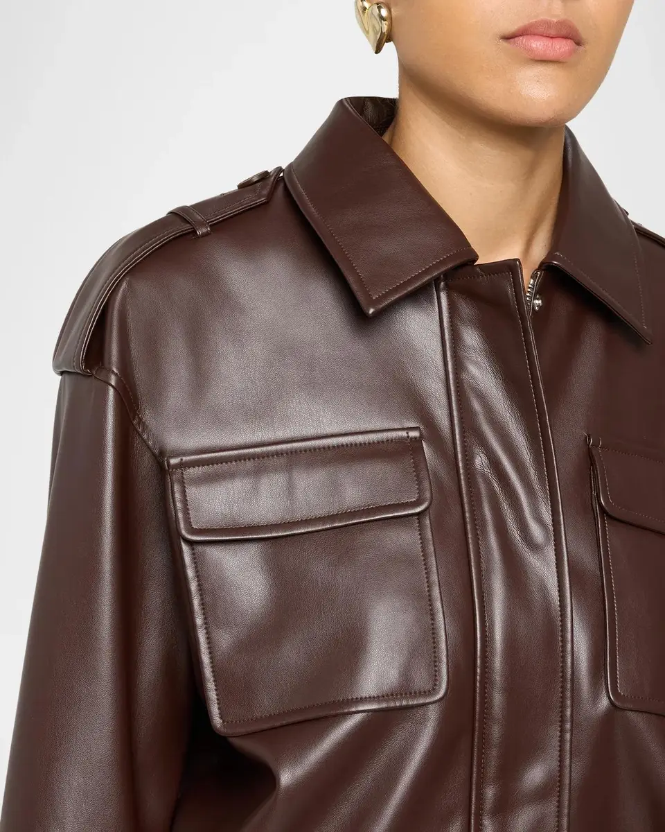 Elie Tahari Ruby Vegan Leather Jacket | Thumbnail 5 Elie Tahari Ruby Vegan Leather Jacket | Thumbnail 5