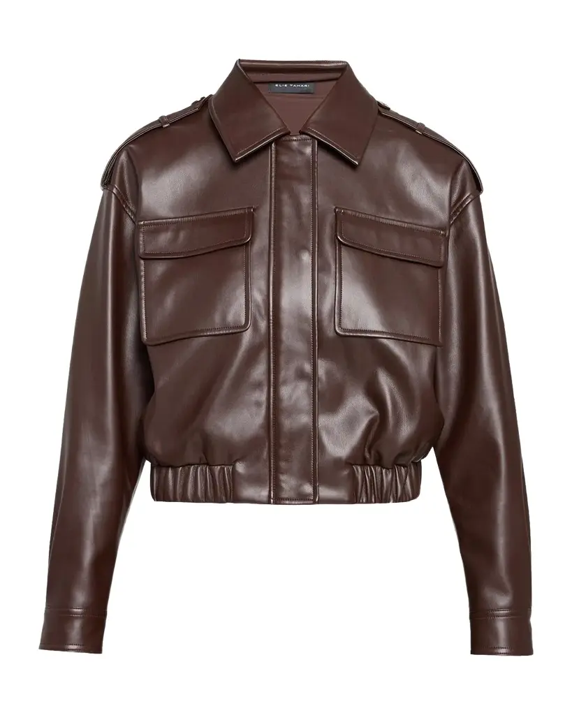 Elie Tahari Ruby Vegan Leather Jacket