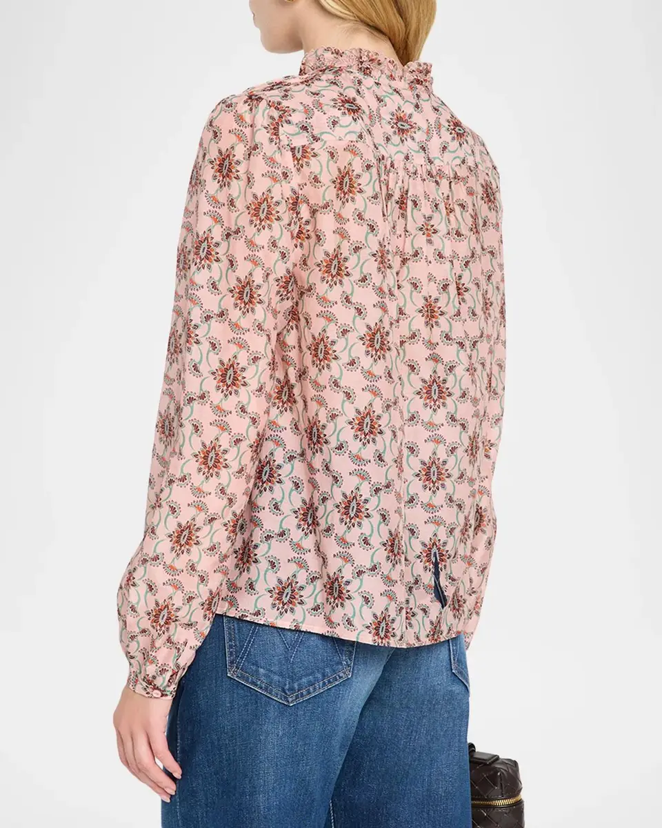 Johnny Was Hanneth Pintuck Floral-Print Blouse | Thumbnail 3 Johnny Was Hanneth Pintuck Floral-Print Blouse | Thumbnail 3