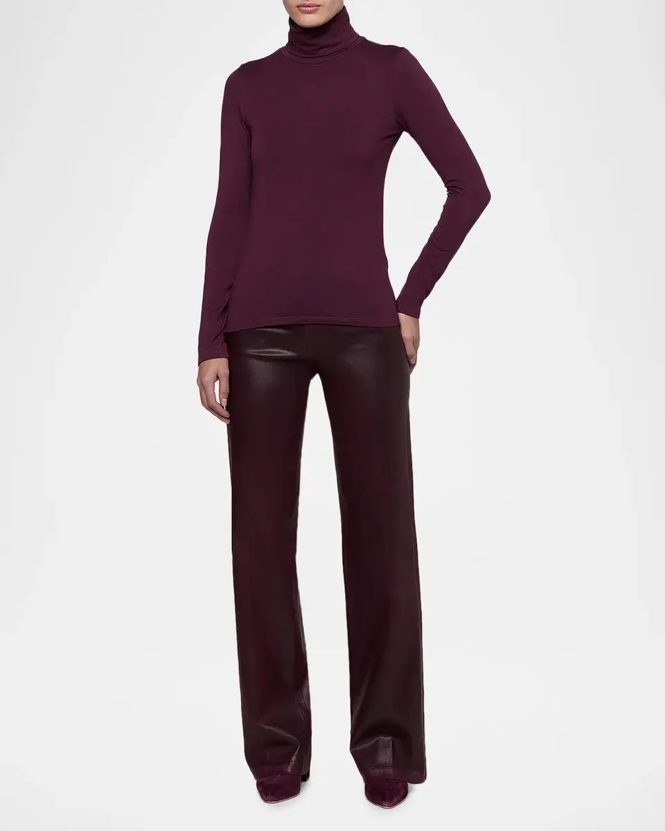 L'Agence Lani Long-Sleeve Turtleneck Top | Thumbnail 2