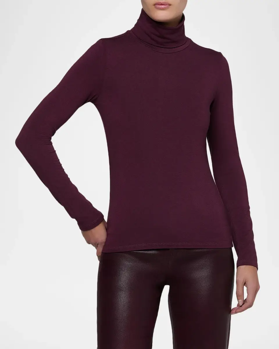 L'Agence Lani Long-Sleeve Turtleneck Top | Thumbnail 4
