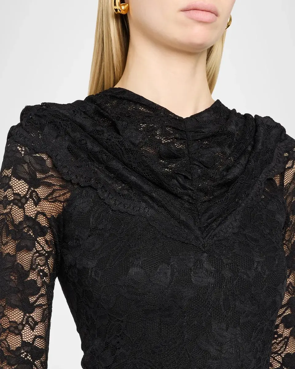 Chiara Boni La Petite Robe Elham Wide-Leg Lace Jumpsuit | Thumbnail 5