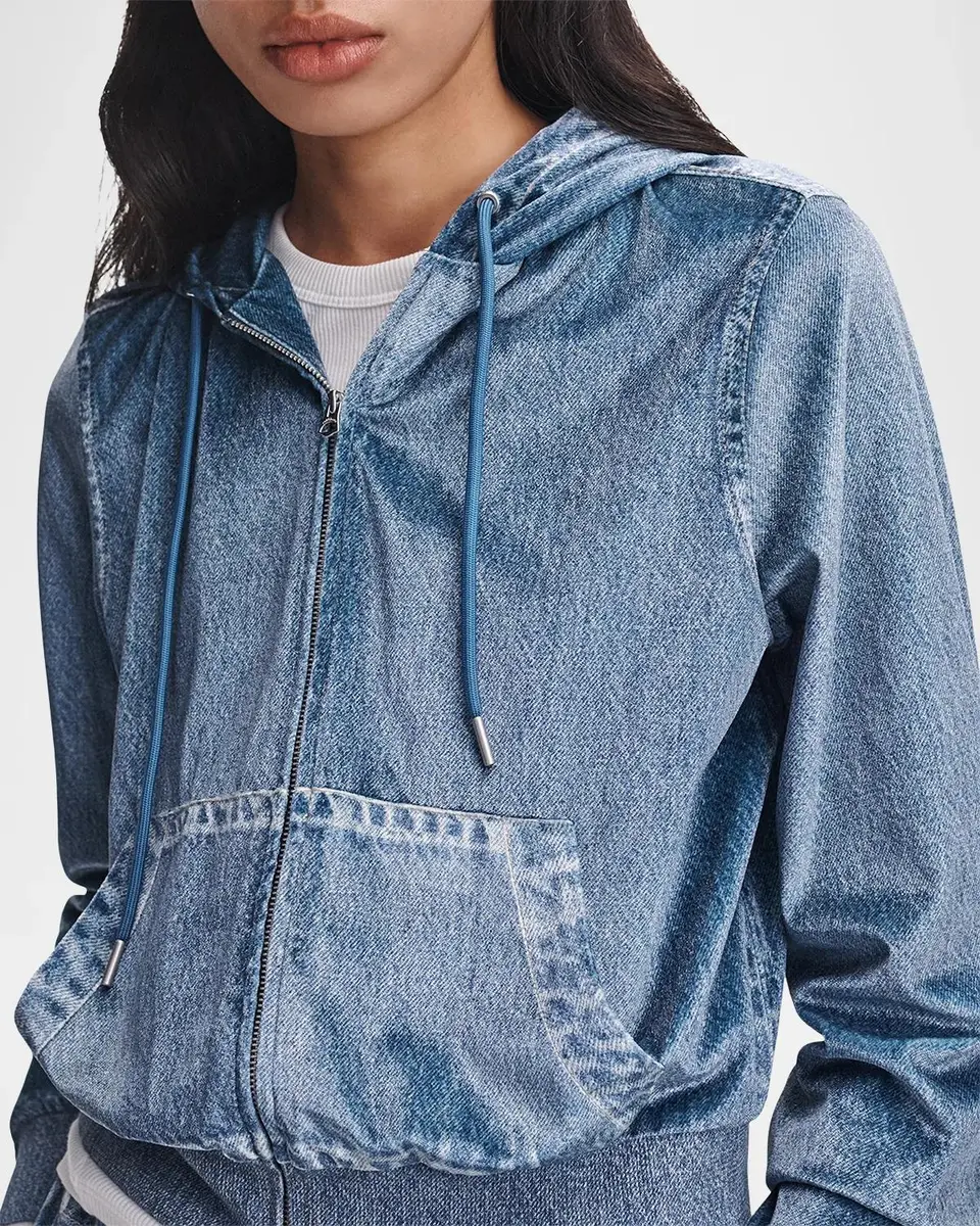 rag & bone Miramar Denim Zip-Up Hoodie | Thumbnail 4