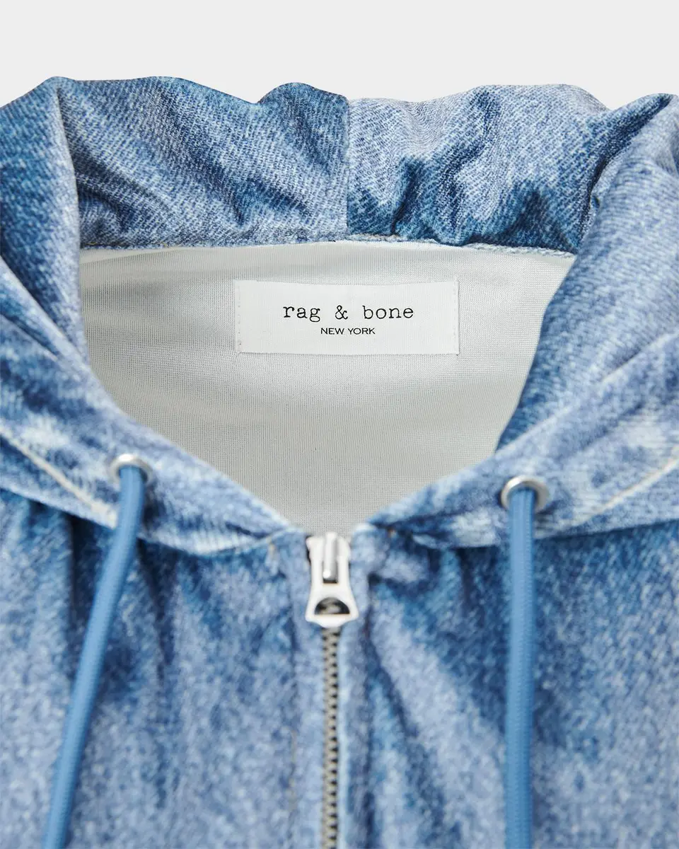 rag & bone Miramar Denim Zip-Up Hoodie | Thumbnail 5