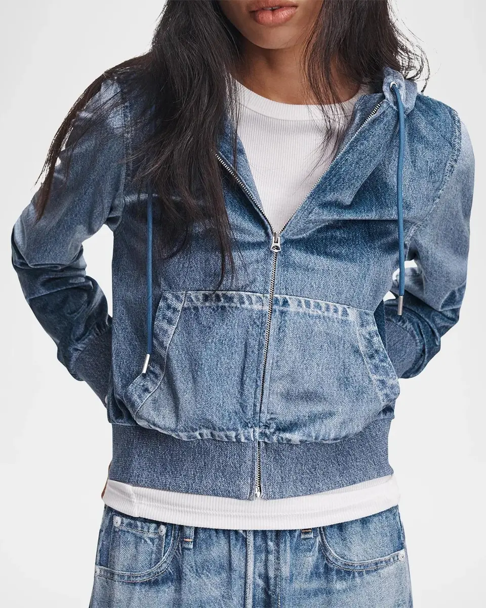 rag & bone Miramar Denim Zip-Up Hoodie | Thumbnail 6