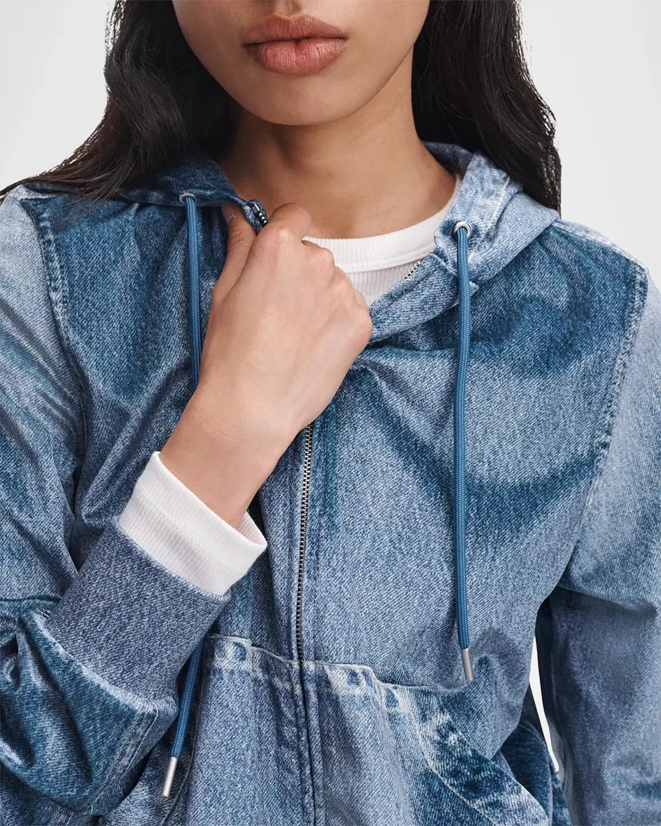 rag & bone Miramar Denim Zip-Up Hoodie | Thumbnail 7