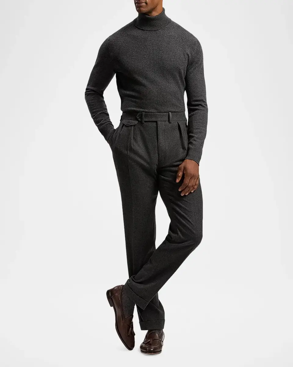 Ralph Lauren Purple Label Men's Cashmere Turtleneck Sweater | Thumbnail 2 Ralph Lauren Purple Label Men's Cashmere Turtleneck Sweater | Thumbnail 2