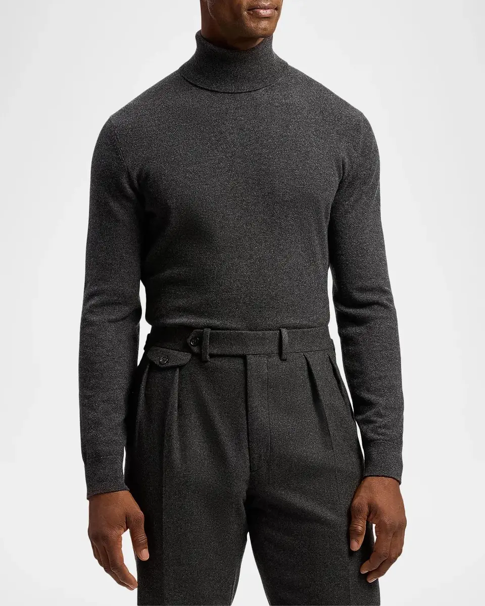 Ralph Lauren Purple Label Men's Cashmere Turtleneck Sweater | Thumbnail 4 Ralph Lauren Purple Label Men's Cashmere Turtleneck Sweater | Thumbnail 4
