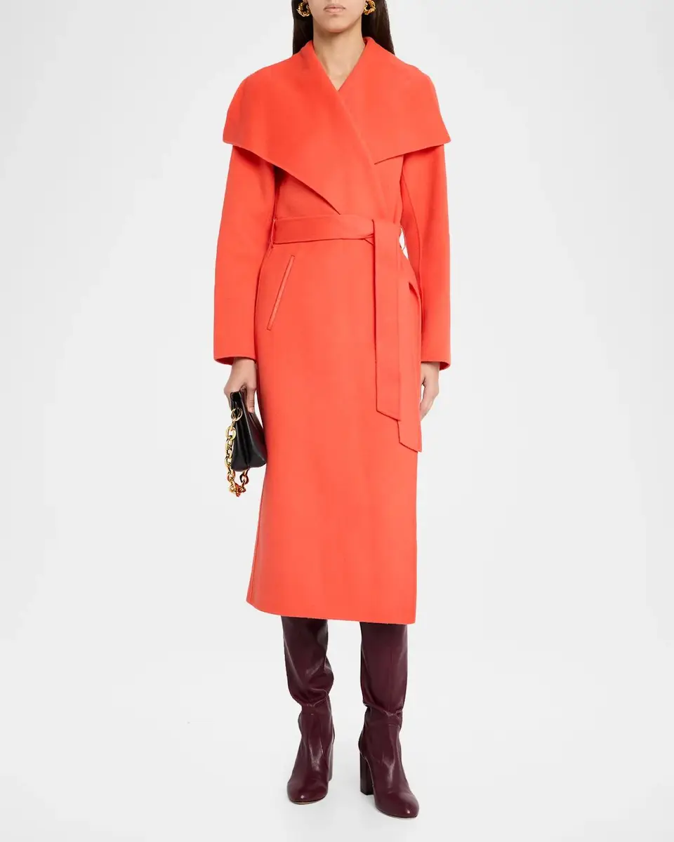 Mackage Mai Long Wool Wrap Coat | Thumbnail 2 Mackage Mai Long Wool Wrap Coat | Thumbnail 2