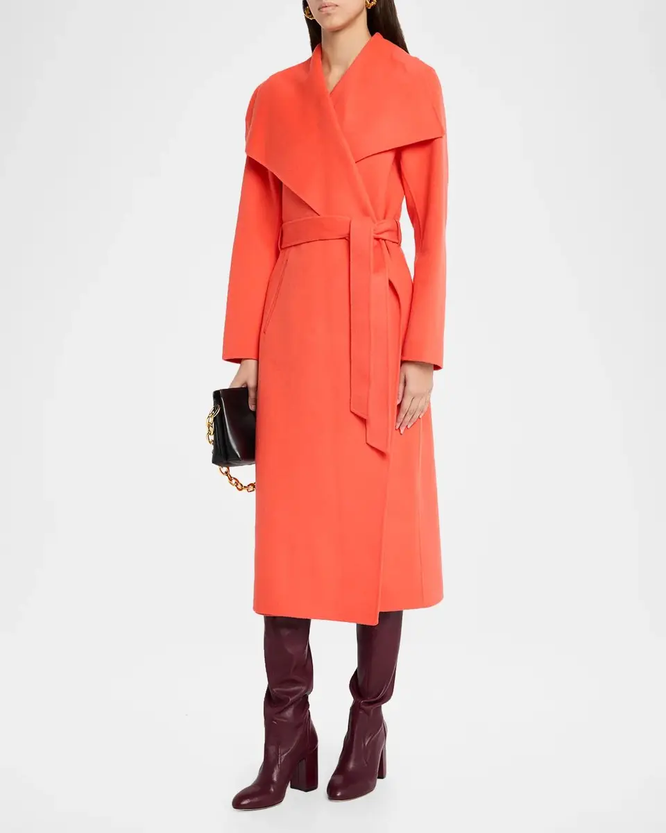 Mackage Mai Long Wool Wrap Coat | Thumbnail 4 Mackage Mai Long Wool Wrap Coat | Thumbnail 4