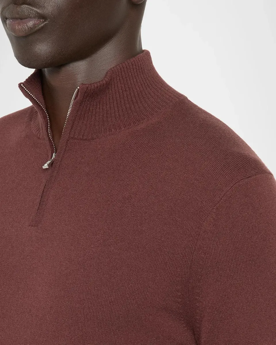 Theory Men's Hilles Cashmere Quarter-Zip Sweater | Thumbnail 5 Theory Men's Hilles Cashmere Quarter-Zip Sweater | Thumbnail 5