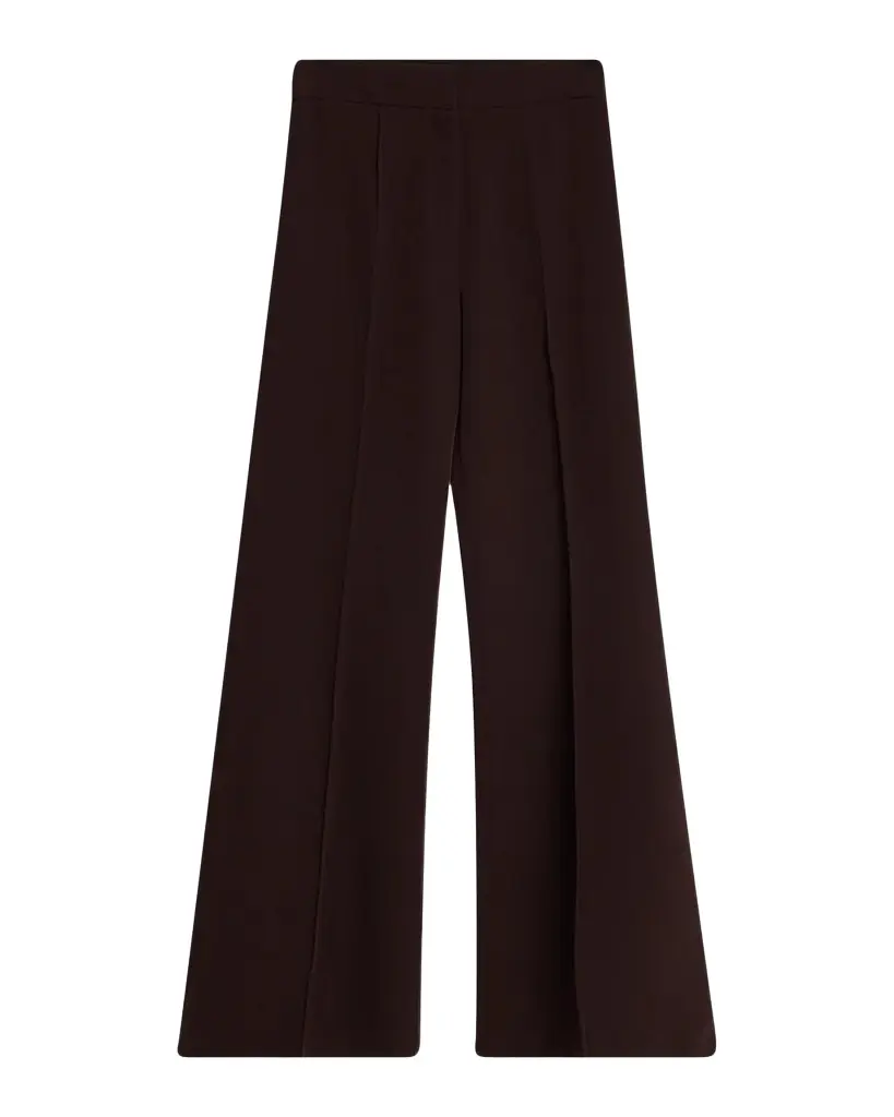 Milly Nash High-Rise Wide-Leg Cady Pants