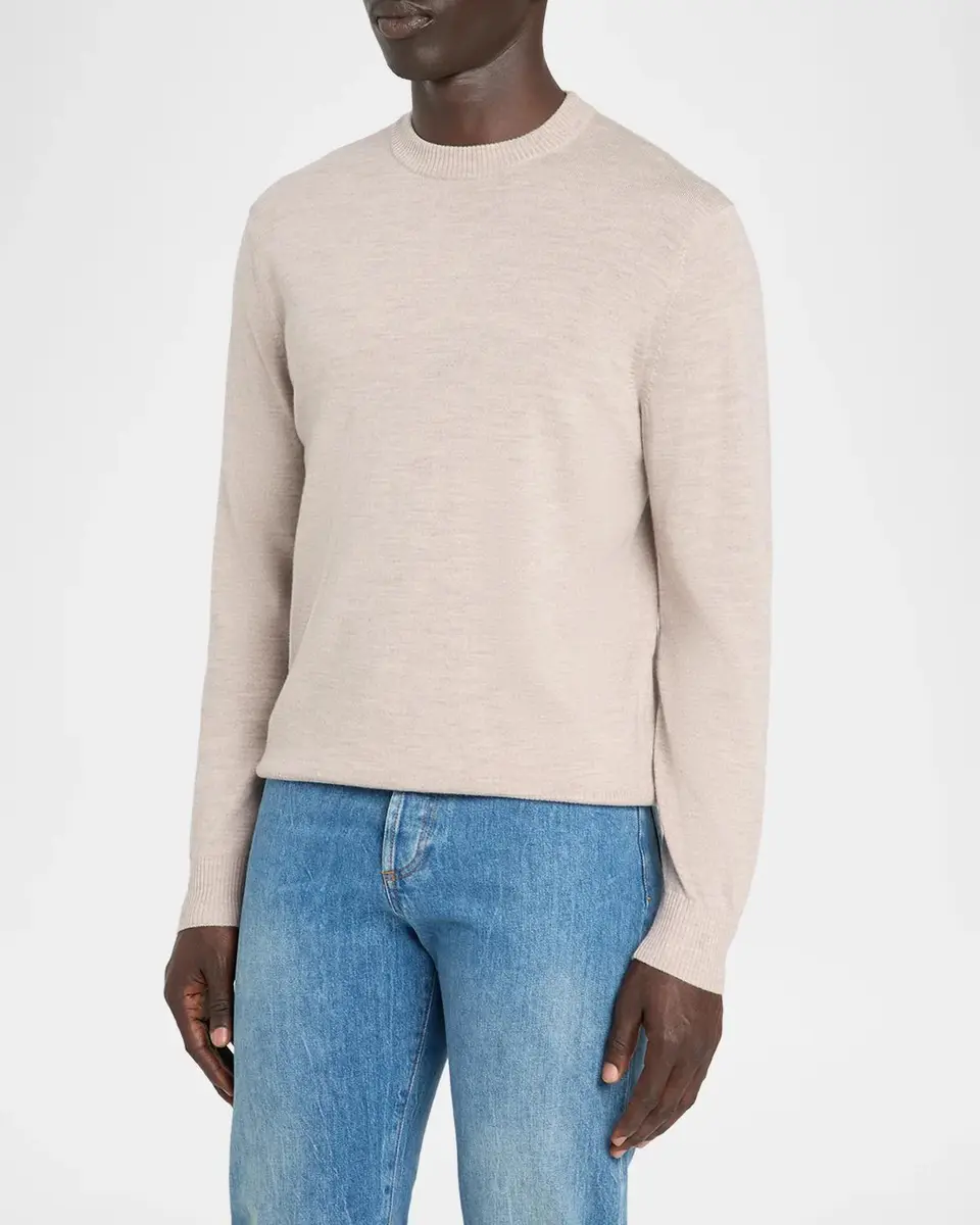 Theory Men's Hilles Cashmere Crewneck Sweater | Thumbnail 4 Theory Men's Hilles Cashmere Crewneck Sweater | Thumbnail 4
