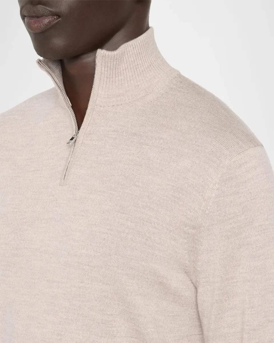 Theory Men's Hilles Cashmere Quarter-Zip Sweater | Thumbnail 5 Theory Men's Hilles Cashmere Quarter-Zip Sweater | Thumbnail 5